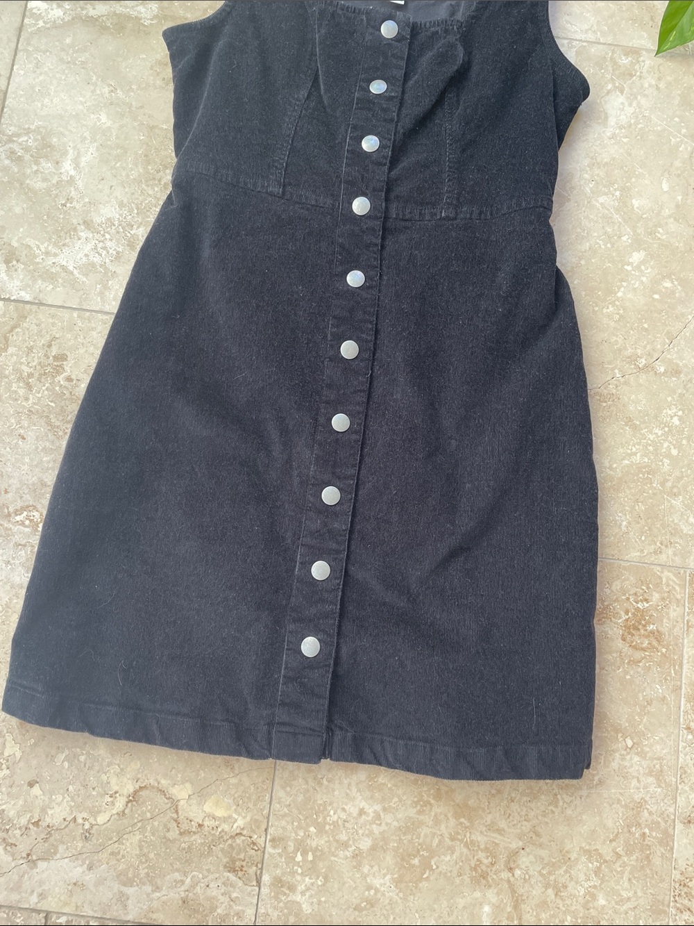 American Eagle Outfitters Black Button-Front Mini Dress - Picture 3 of 4